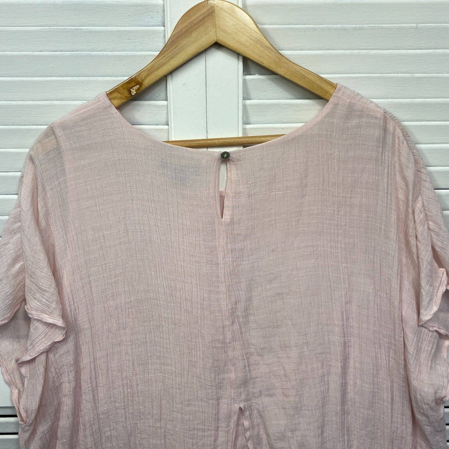 Autograph Top Womens 18 Pink Short Sleeve Plus Size Viscose Layered