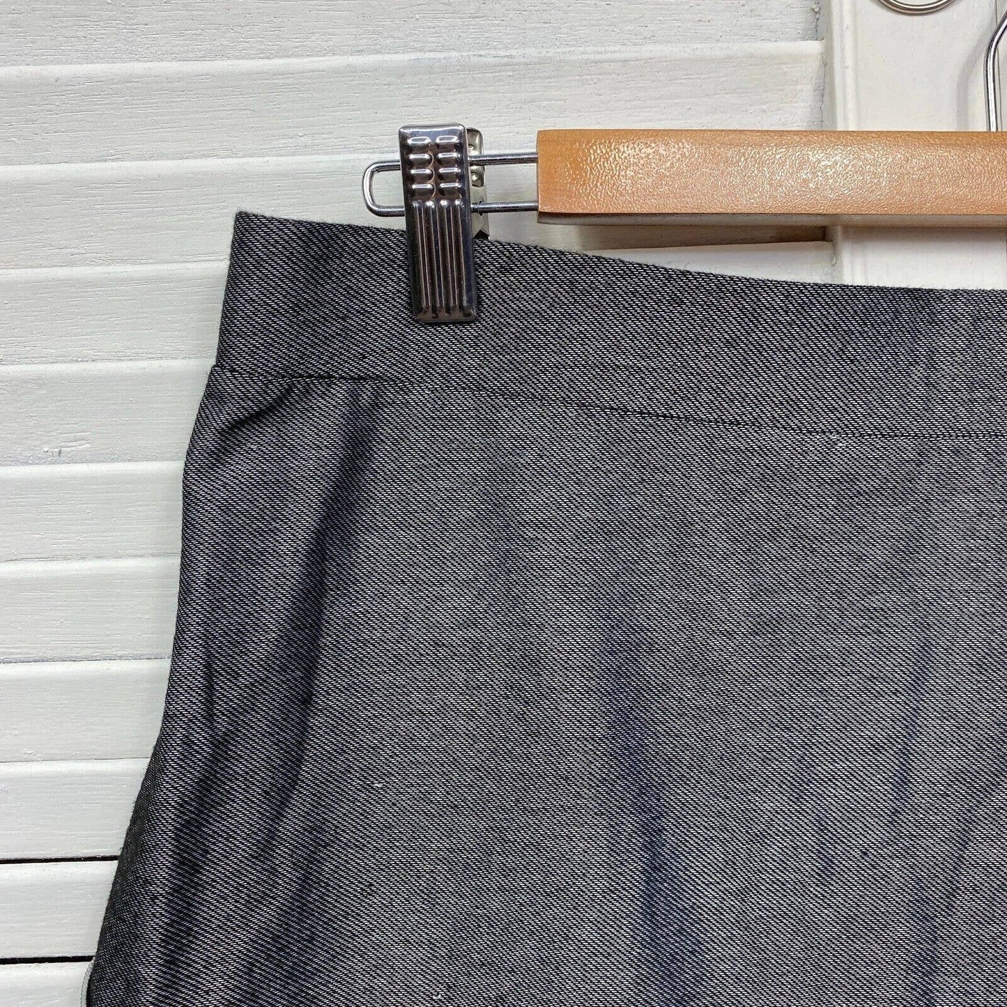 Taking Shape Skirt Womens 16 Plus Small Grey Pencil Knee Length Elastic Waist