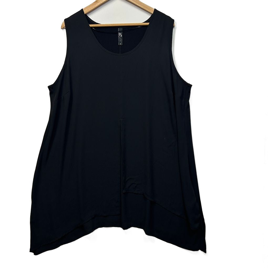 Taking Shape Black Sleeveless Top - Size 18/M