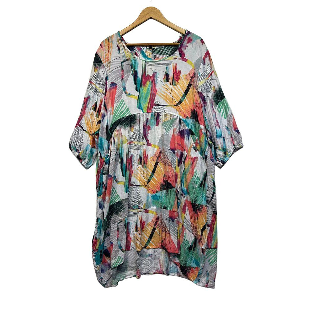 Taking Shape Multicoloured Top - Size 18