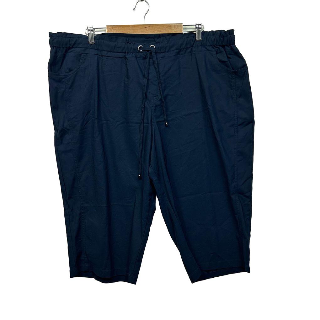 Taking Shape Navy Cotton Shorts / Cropped Pants - Size 22