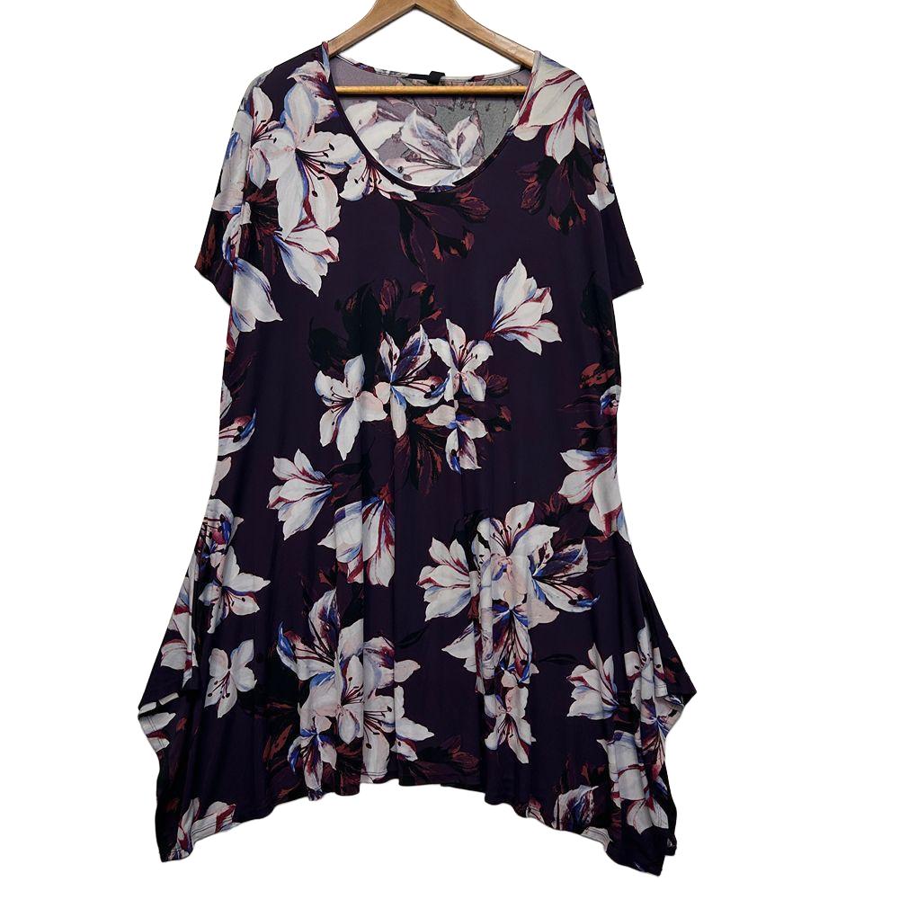 Taking Shape Purple Dress - Size 22/XL