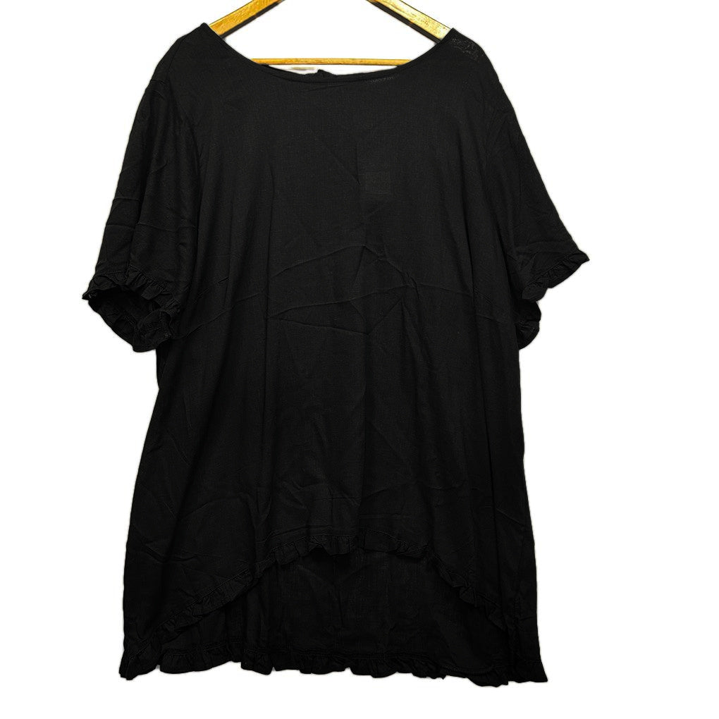 Autograph Black Linen Hi Low Top - Size 24