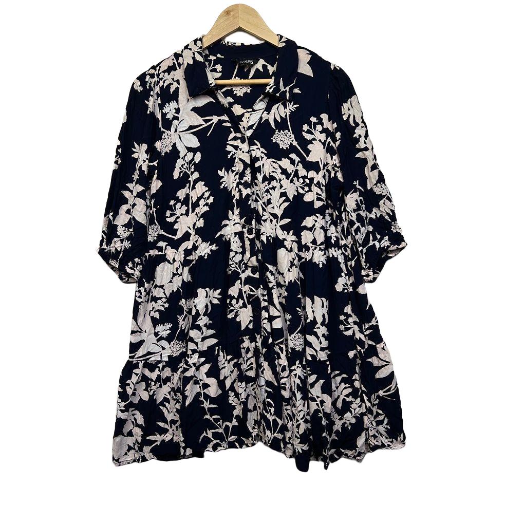 Yours Navy Dress or Tunic Top - Size 18
